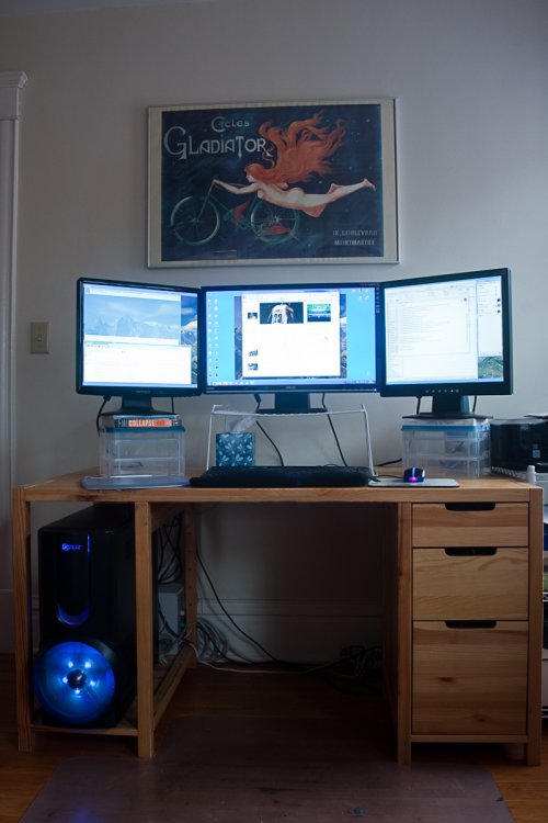 My computer and desk